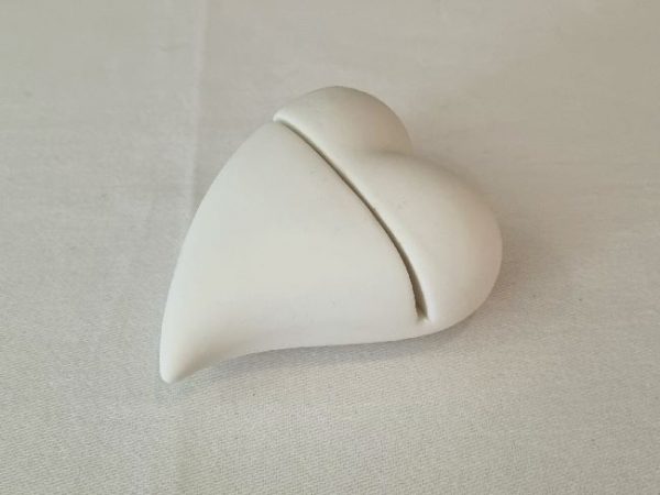 Kartenhalter herz weiß