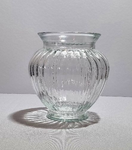 Vase groß geriffelt