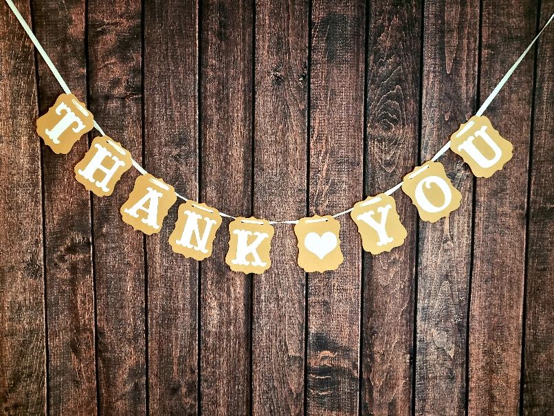 Aufhänger "Thank you"