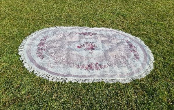 Teppich mit floralen Muster rosa, hell