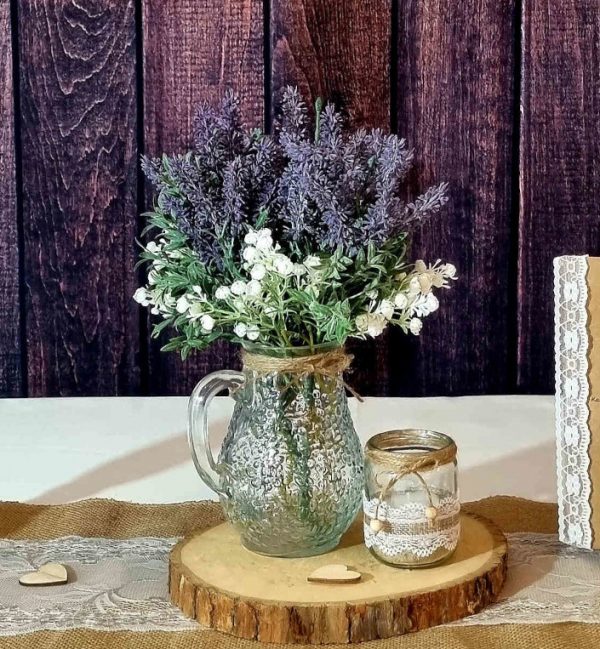 Vase gesprenkelt mit Henkel