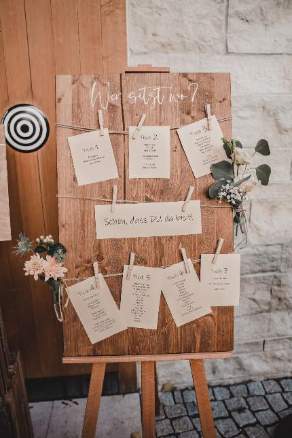 Bild Sitzplan aus Holz