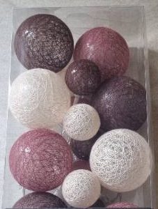 bordeauxrot lichterkette