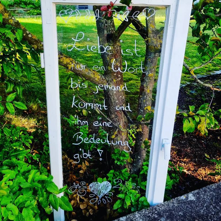 Fenster vintage zum beschreiben