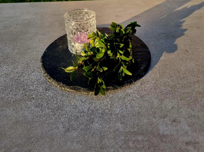 Teelicht glas elegance mit Teelicht