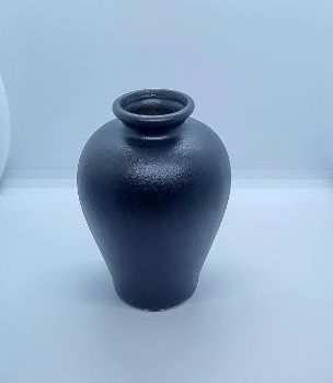 Vase Keramik schwarz 2
