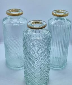 Klarglas 3er Set vasen
