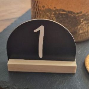 Tischnummer schwarz