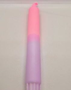 Kerze rosa / lila