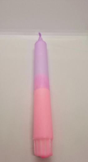 Kerze Lila rosa