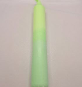 kerze hellgrün/ grün