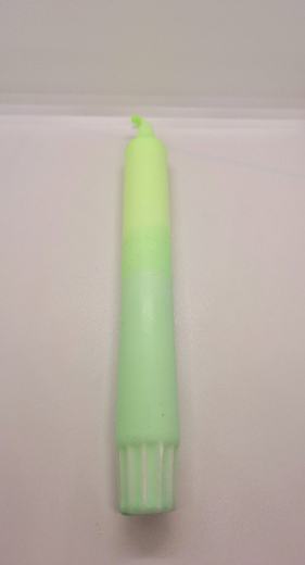 kerze hellgrün/ grün