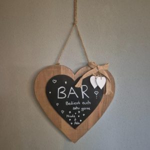 Herz Kreidetafel