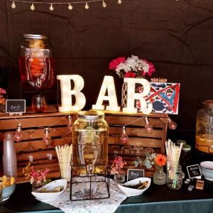 Bar aufsteller buchstaben